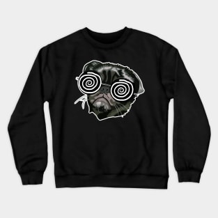 Hypnotizing Pug Crewneck Sweatshirt